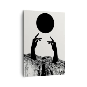Schilderen op canvas - Surrealistische compositie: de zon en de rest - 70x100 cm
