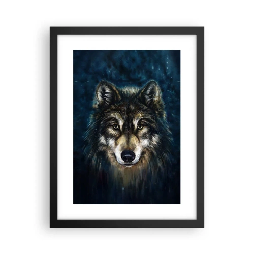 Poster in een zwarte lijst - Alfa? en omega - 30x40 cm