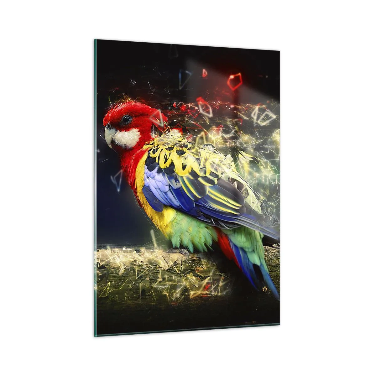 Schilderen op glas - Boodschapper van uitstraling - 50x70 cm