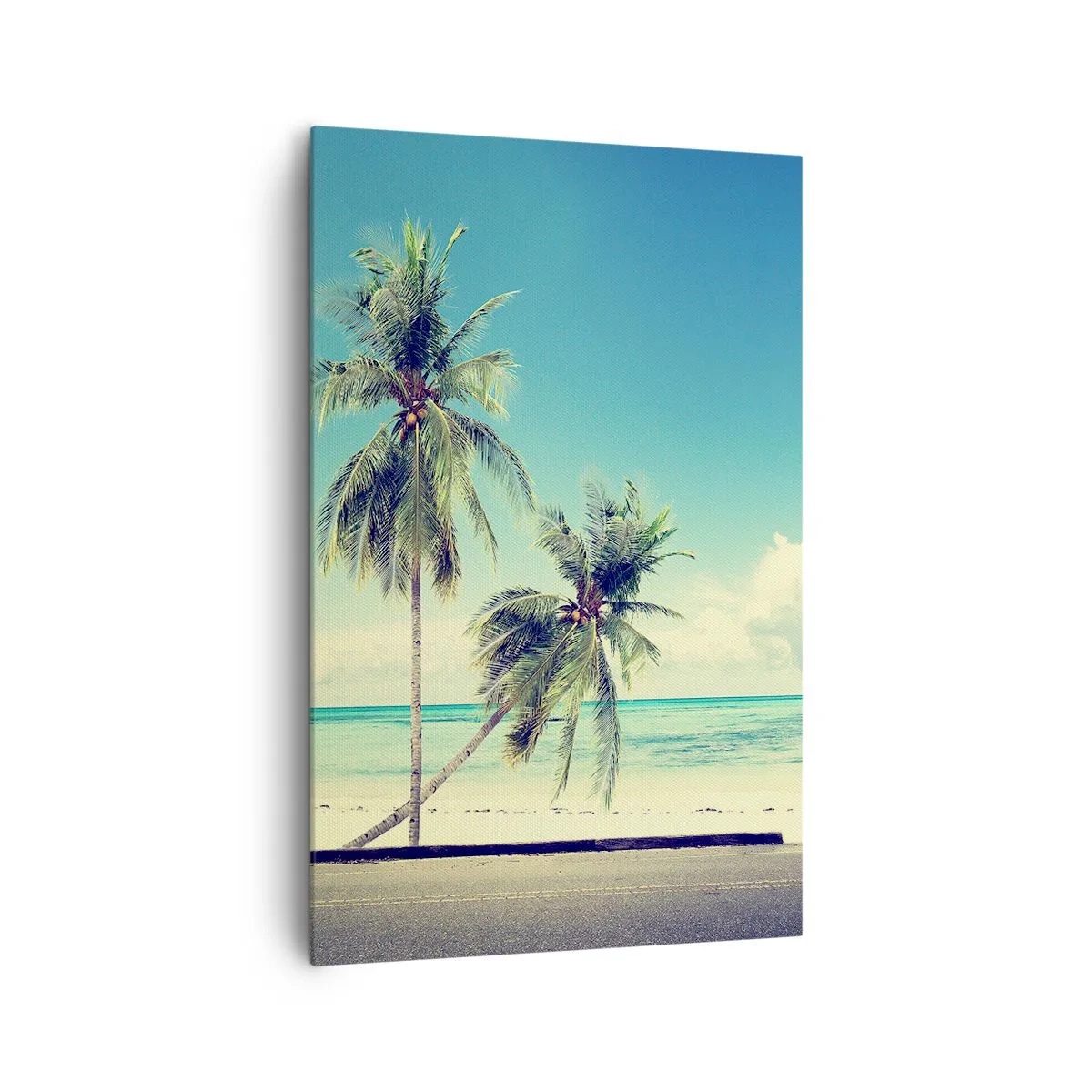 Schilderen op canvas - Tijd om aan je vakantie te beginnen. - 80x120 cm