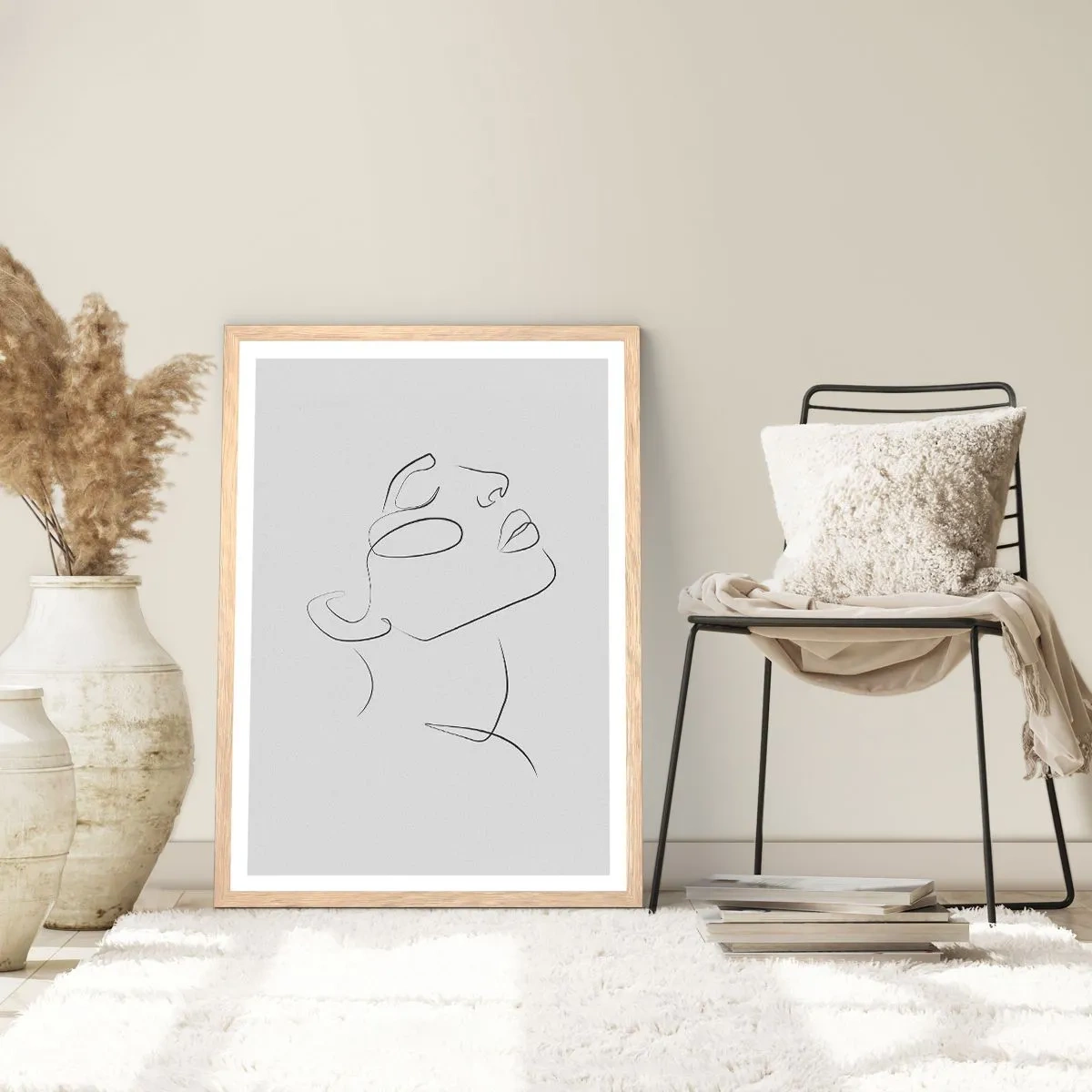 Een poster in een licht eiken lijst - De wendingen van dromen - 61x91 cm