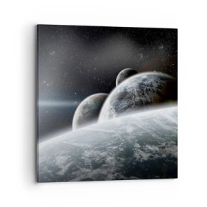 Schilderen op canvas - Kosmische muziek van de sferen - 70x70 cm