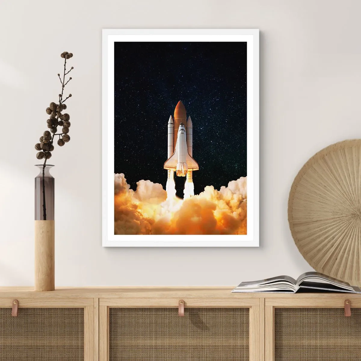 Poster in een witte lijst - Advertentie astra! - 40x50 cm