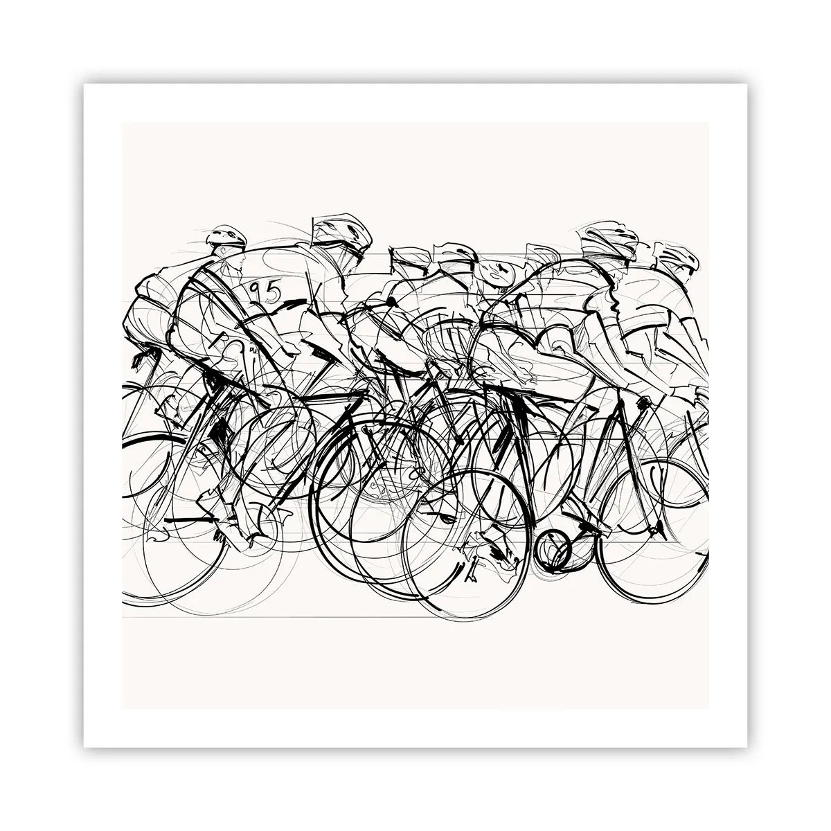 Poster - Samen als team - 60x60 cm