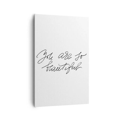 Schilderen op canvas - Geloof het echt... - 80x120 cm