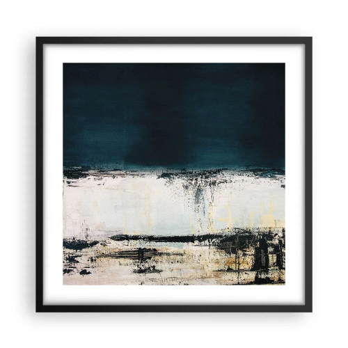 Poster in een zwarte lijst - Horizontale compositie - 50x50 cm