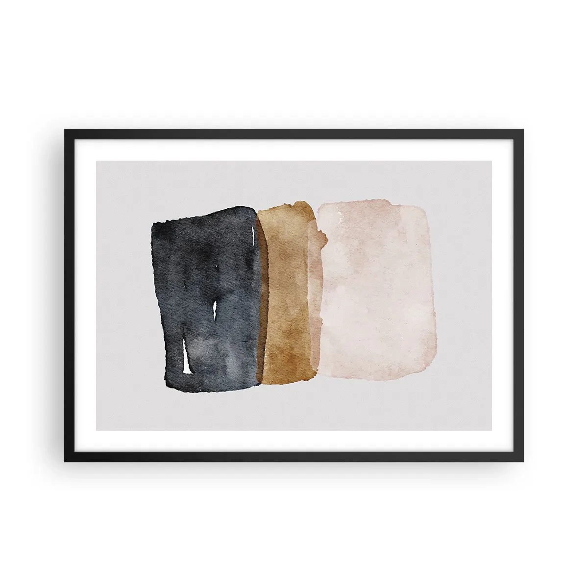 Poster in een zwarte lijst - De samenstelling van de kleuren van de aarde - 70x50 cm