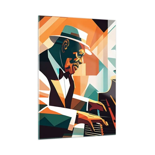 Schilderen op glas - Al die jazz - 50x70 cm
