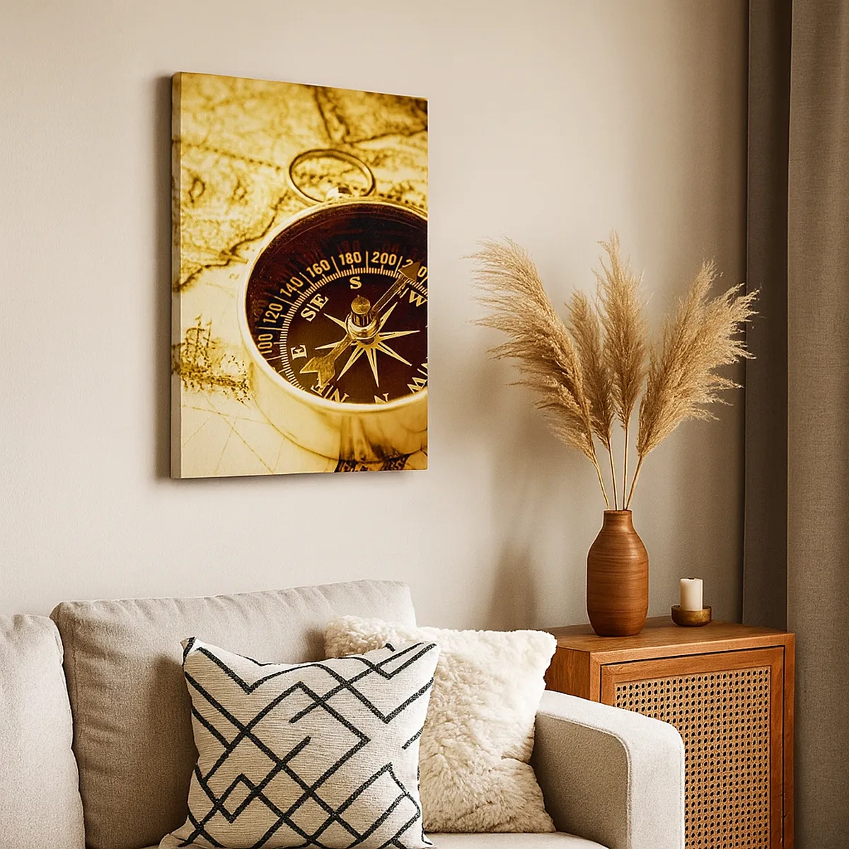 Schilderen op canvas - Oost of west? - 50x70 cm