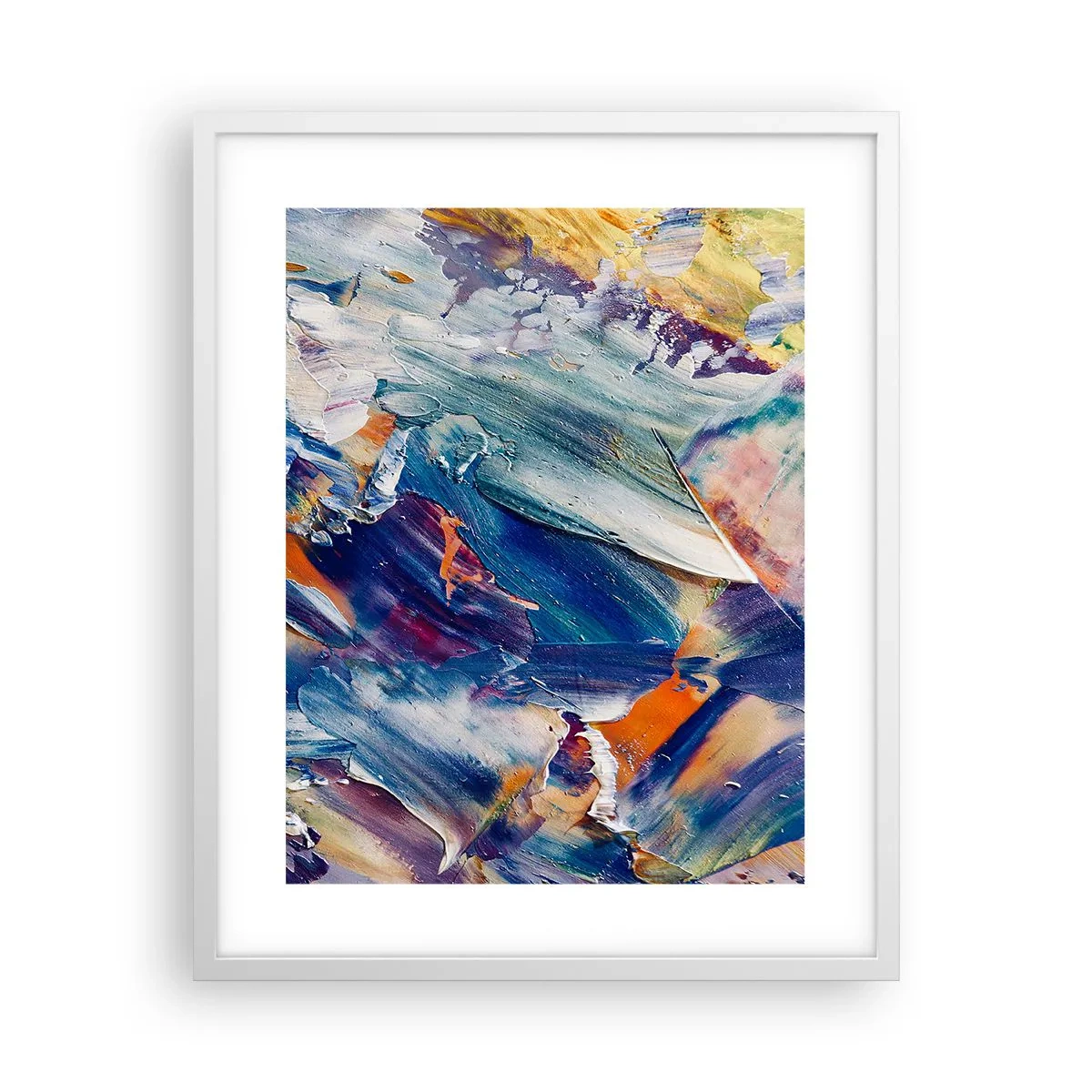 Poster in een witte lijst - Kleur verwarring - 40x50 cm