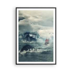 Poster in een zwarte lijst - In magische wateren - 70x100 cm