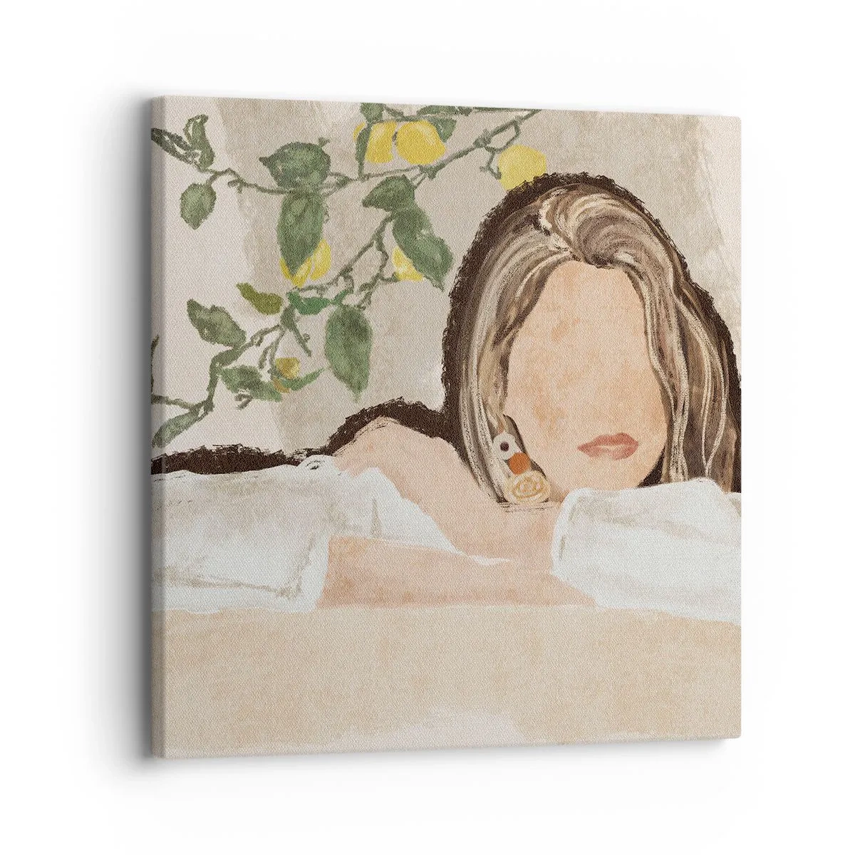 Schilderen op canvas - Zuidelijke schoonheid - 30x30 cm