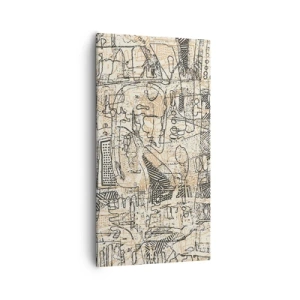 Schilderen op canvas - Het wacht om te worden gedecodeerd - 55x100 cm