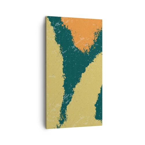 Schilderen op canvas - Abstractie – langzame beweging - 45x80 cm