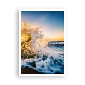 Poster - Plezier in het zand - 70x100 cm