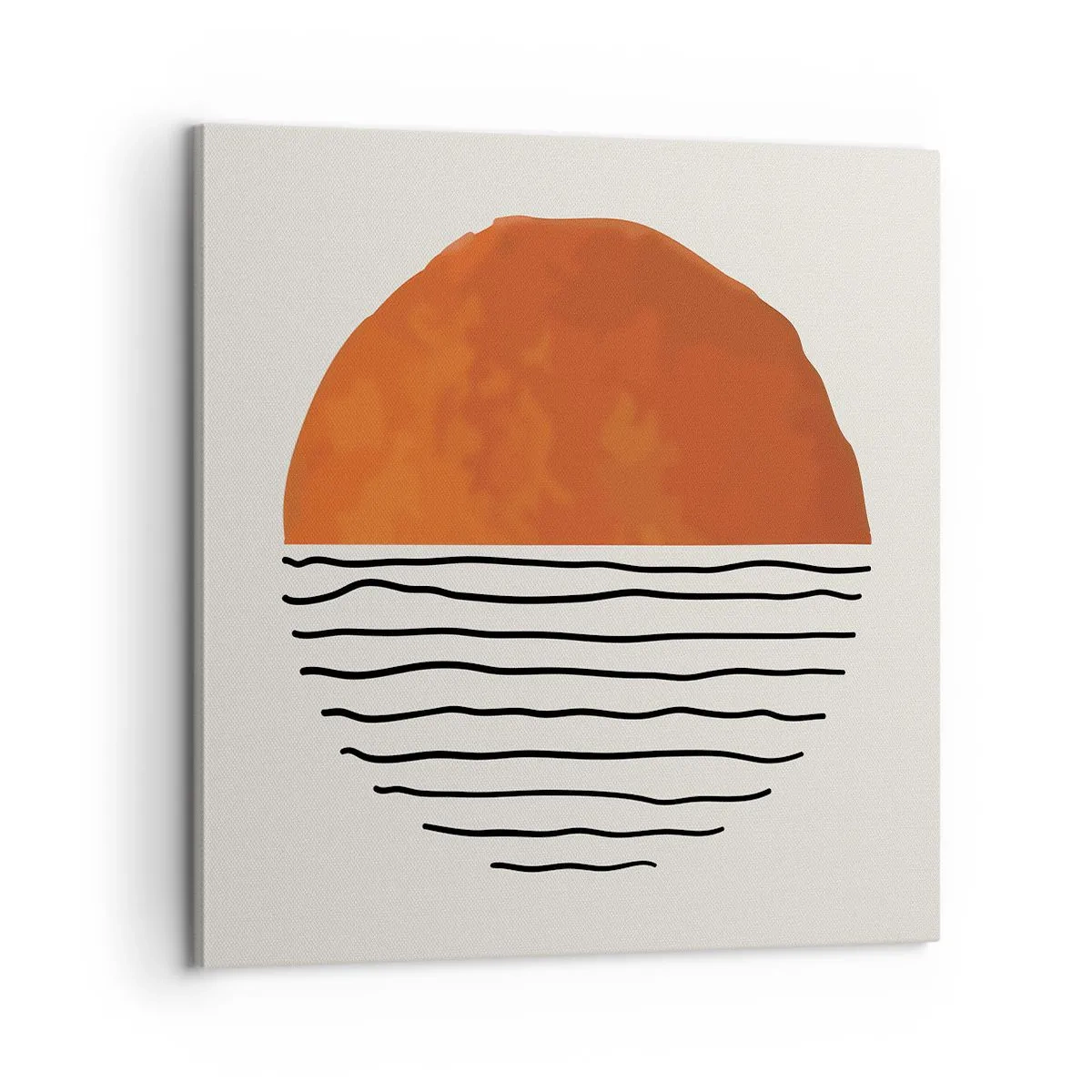 Schilderen op canvas - In het Japanse klimaat - 60x60 cm
