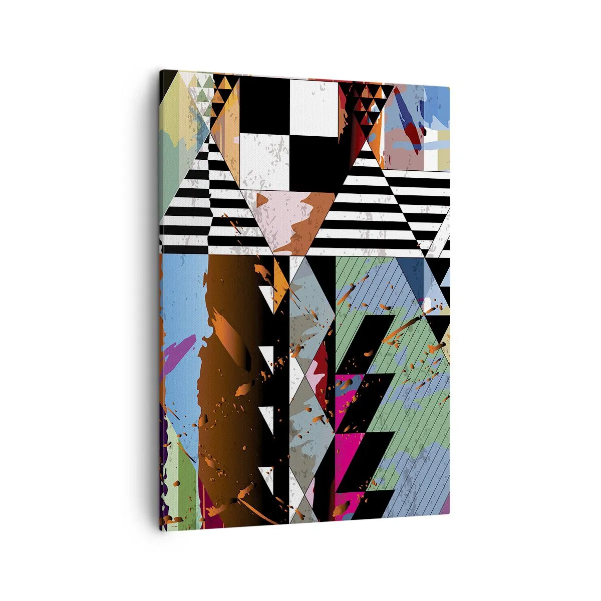 Schilderen op canvas - Geometrisch en organisch - 50x70 cm