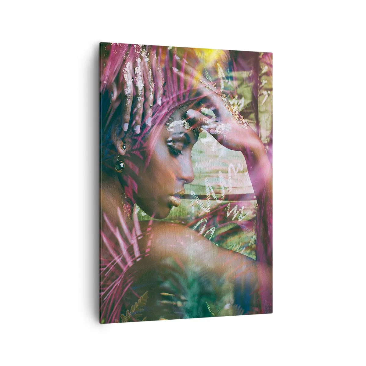 Schilderen op canvas - Moeder Natuur in de jungle - 70x100 cm