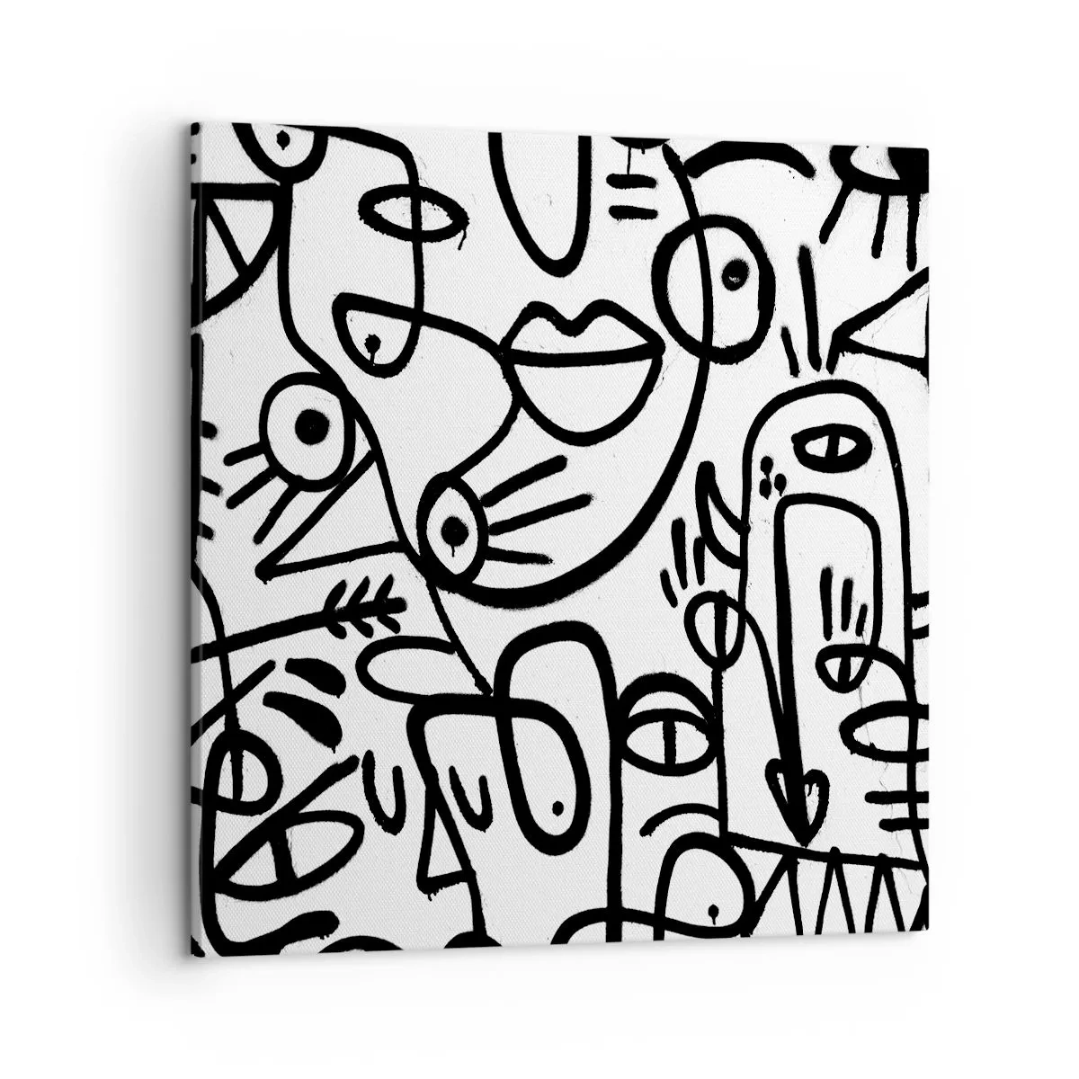 Schilderen op canvas - Gezichten en luchtspiegelingen - 50x50 cm