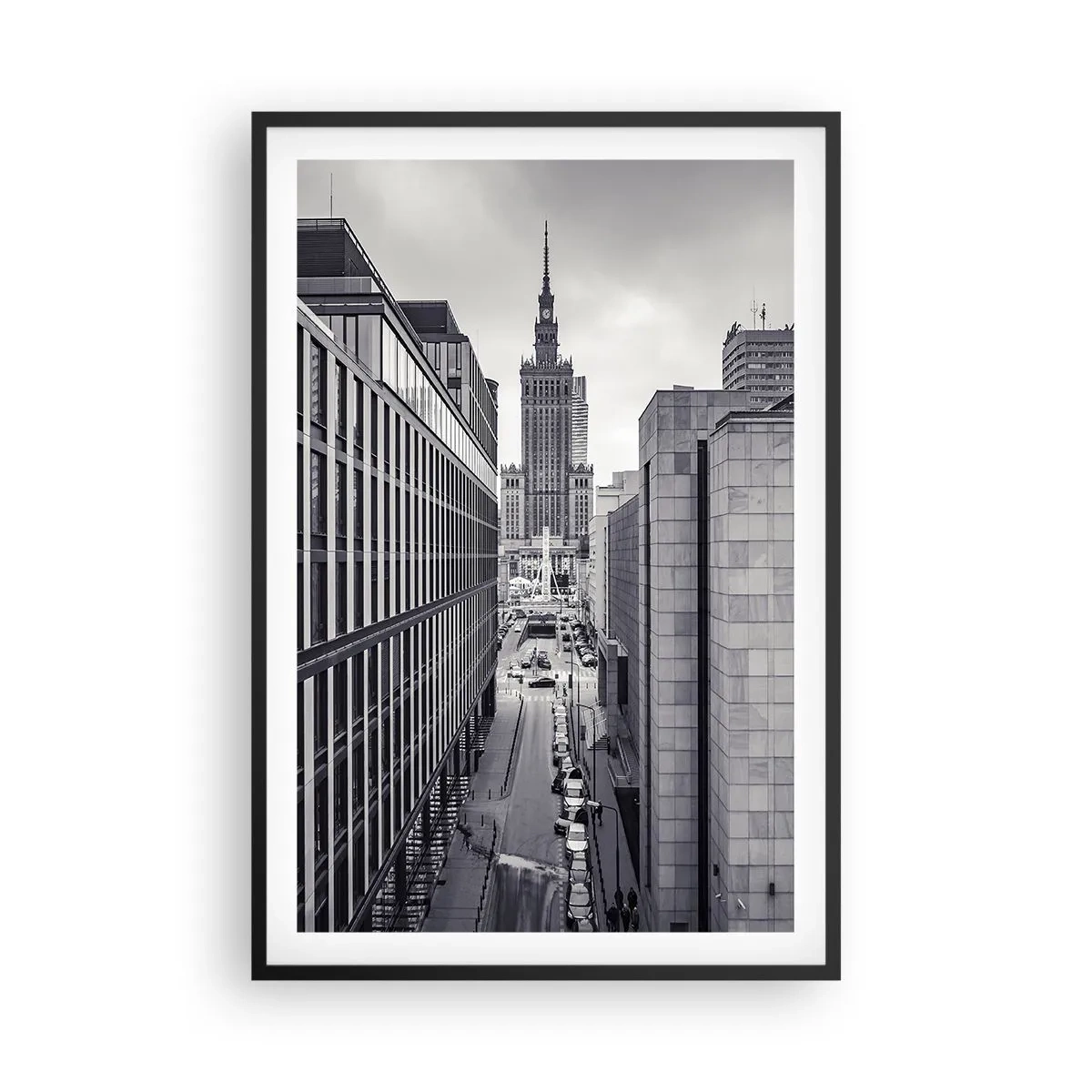 Poster in een zwarte lijst - Warschau vallei - 61x91 cm