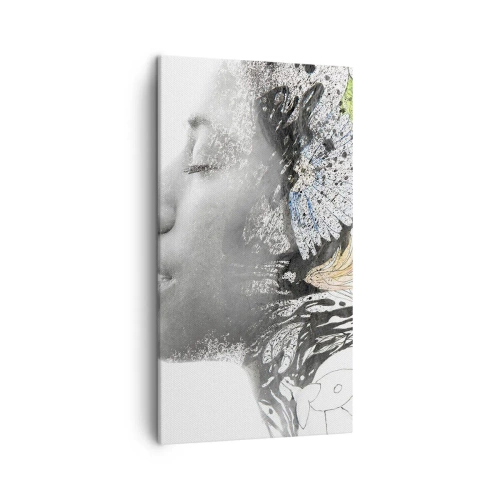 Schilderen op canvas - Ondergedompeld in de natuur - 45x80 cm