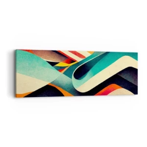 Schilderen op canvas - Intensieve compositie - 90x30 cm