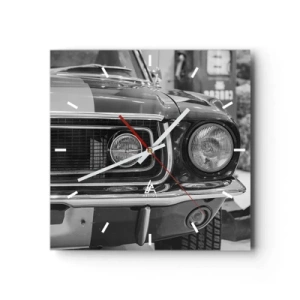 Wandklok - Klok - Hard rijden - 30x30 cm