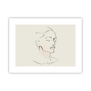 Poster - Een bepaalde lijn - 40x30 cm