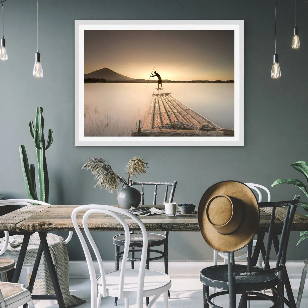 Poster in een witte lijst - Voor het slapen gaan - 100x70 cm