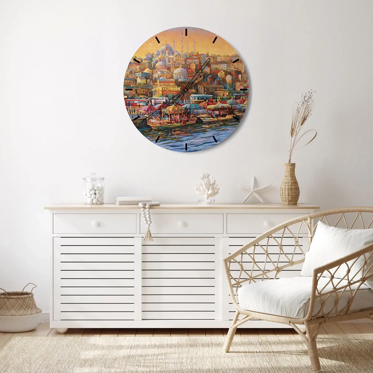 Wandklok - Klok - Istanboel verhaal - 30x30 cm