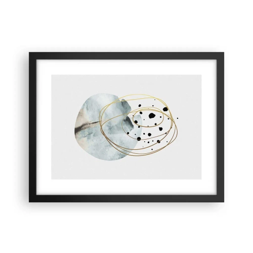 Poster in een zwarte lijst - Omarmd door de ruimte - 40x30 cm