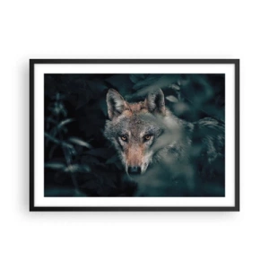Poster in een zwarte lijst - Jager - 70x50 cm