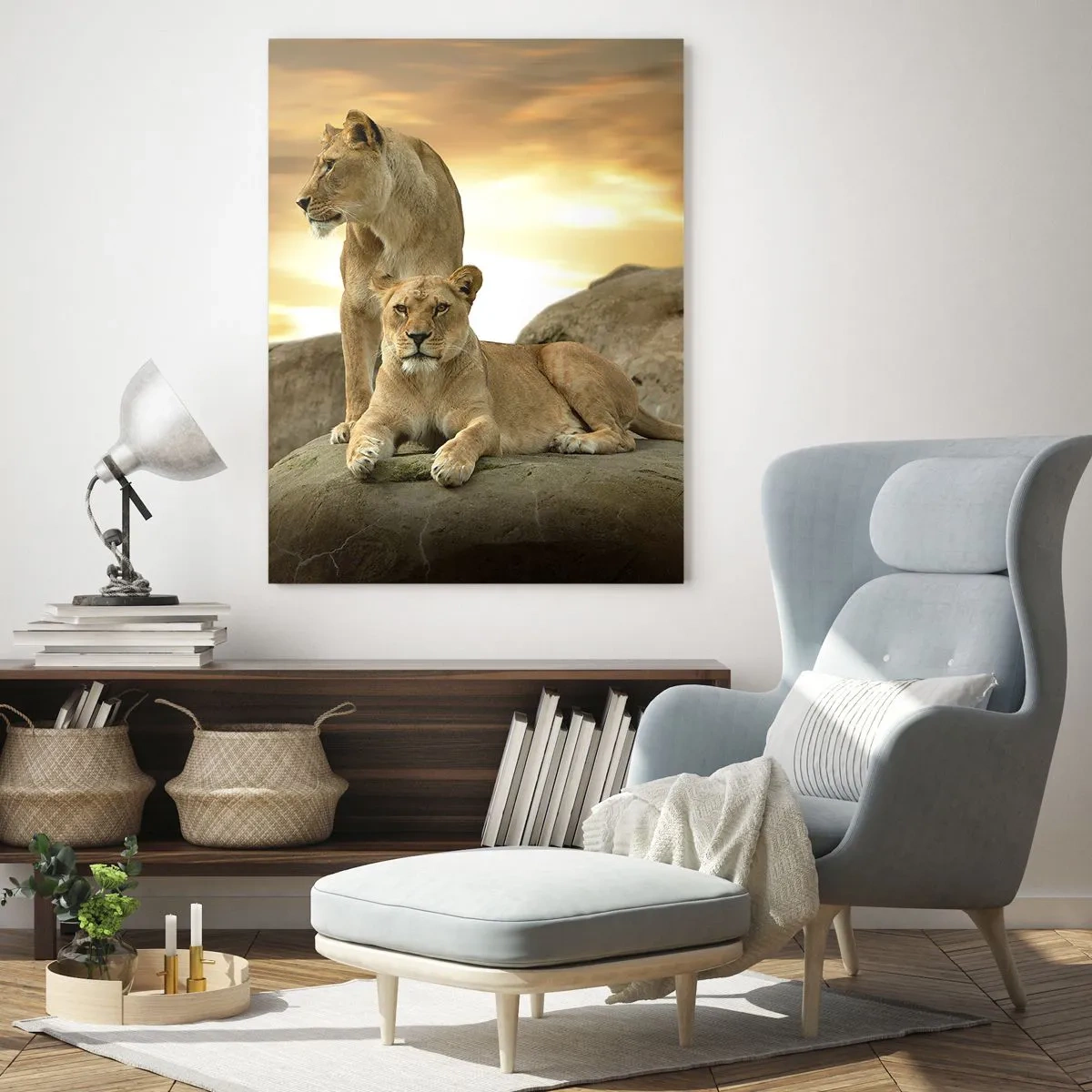 Schilderen op glas - Koninklijke majesteit - 50x70 cm