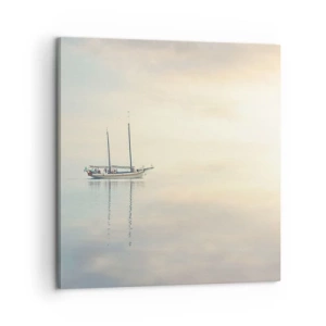Schilderen op canvas - In een zee van stilte - 60x60 cm