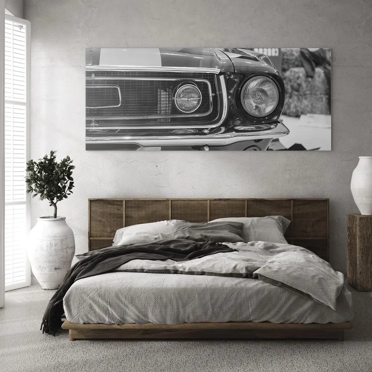 Schilderen op glas - Hard rijden - 120x50 cm