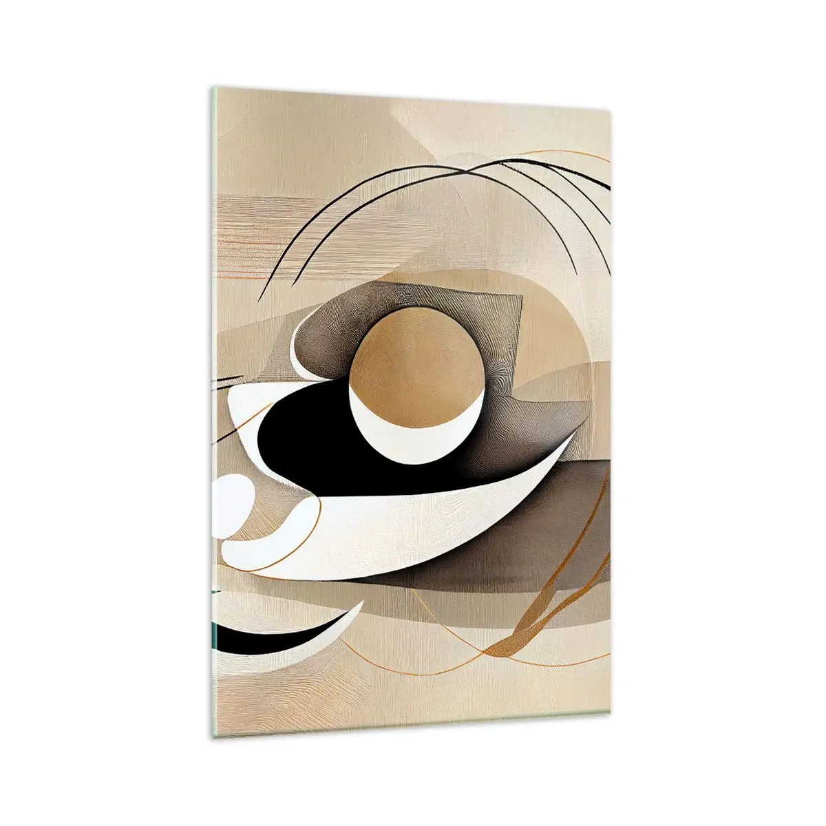 Schilderen op glas - Compositie: de essentie van de dingen - 80x120 cm