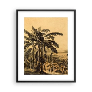 Poster in een zwarte lijst - in een koloniaal klimaat - 40x50 cm