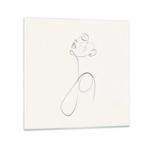 Schilderen op glas - Loopt in dromen - 70x70 cm