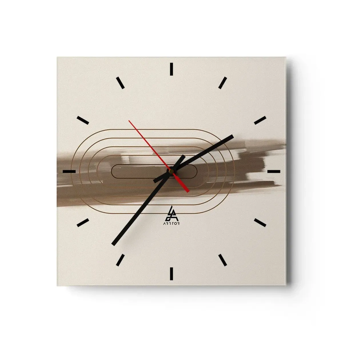 Wandklok - Klok - Een briesje grijs - 30x30 cm