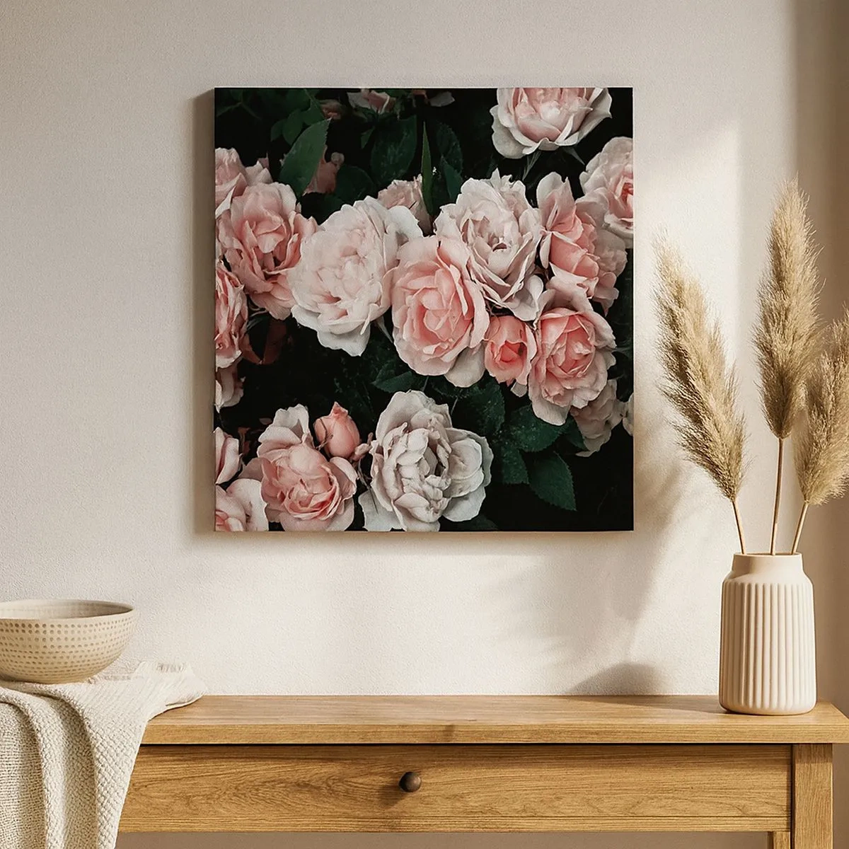 Schilderen op canvas - Rozen ensemble - 30x30 cm