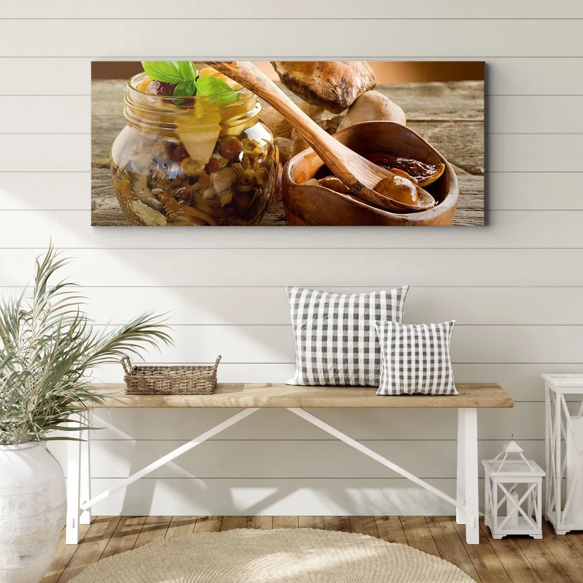 Schilderen op canvas - Of het nu vers of gezouten is, of in het herfstseizoen ... - 120x50 cm
