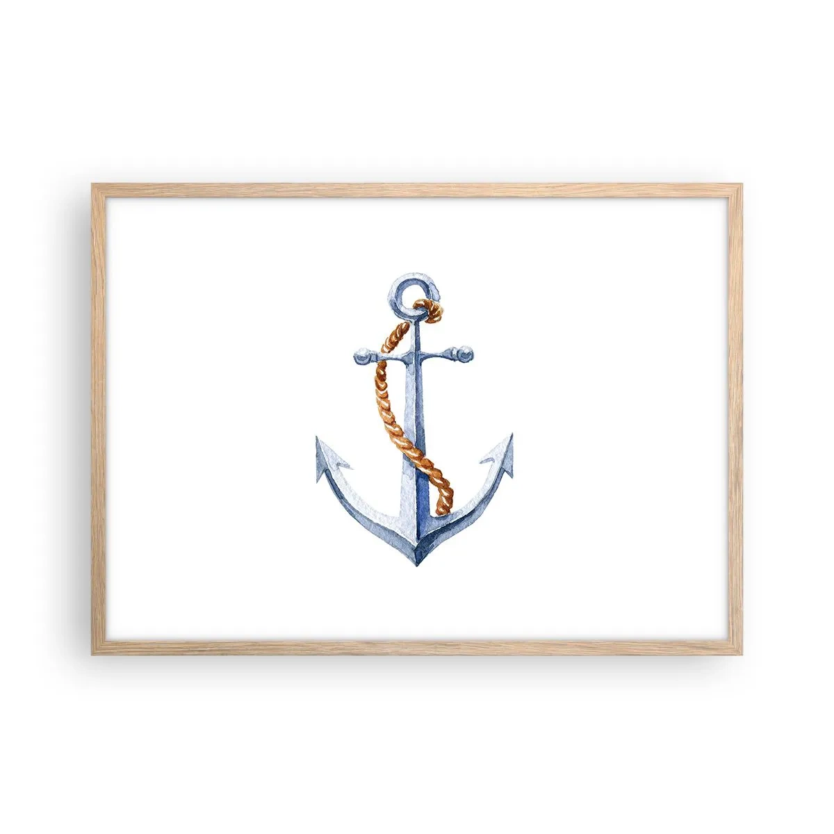 Een poster in een licht eiken lijst - Ahoi avontuur! - 70x50 cm