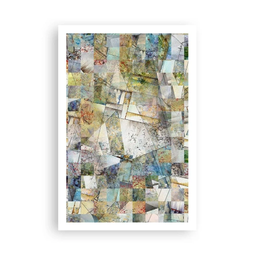 Poster - Geometrische schuifeling - 61x91 cm