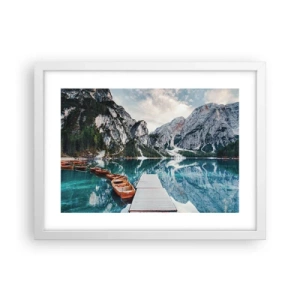 Poster in een witte lijst - We zullen je schoonheid laten zien - 40x30 cm