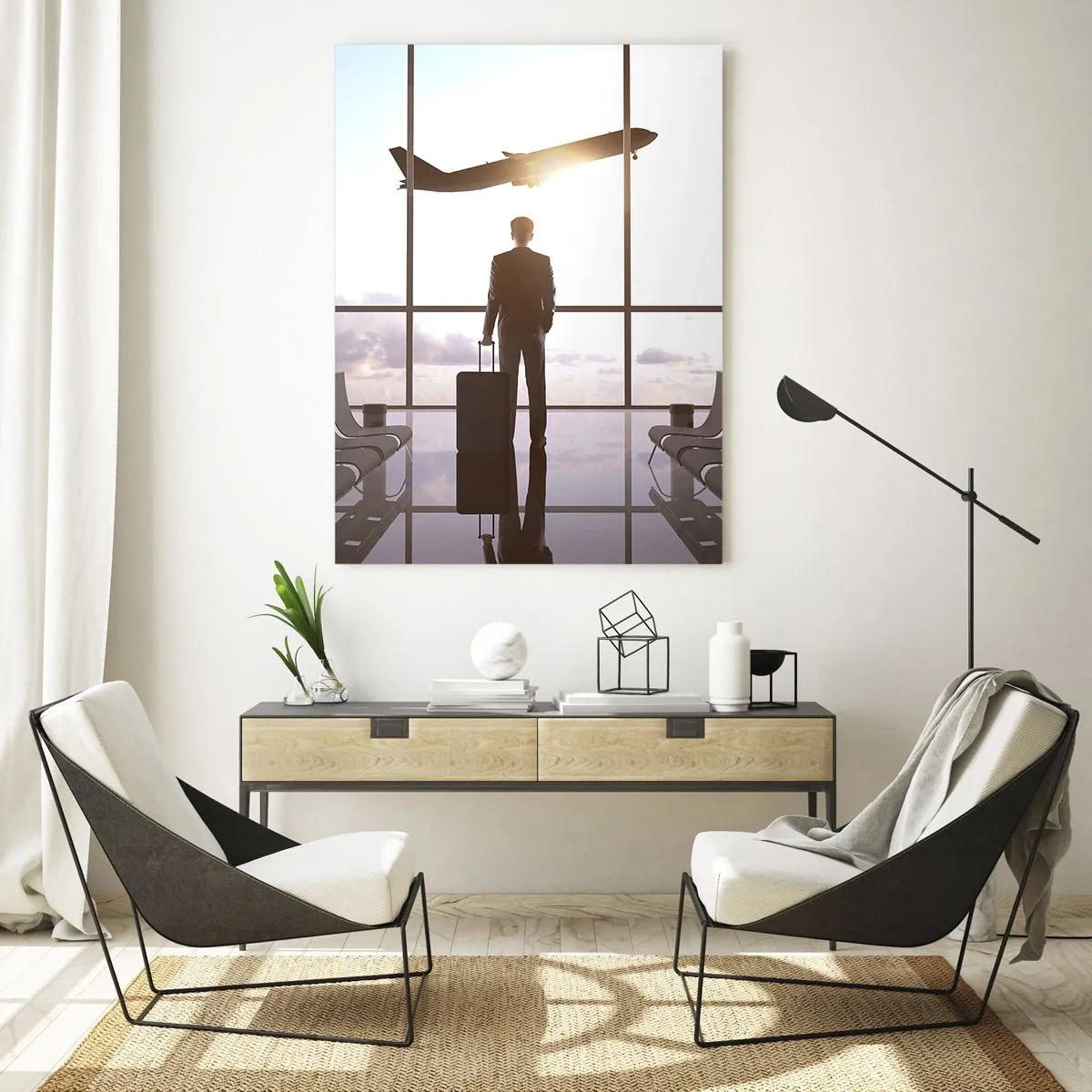 Schilderen op glas - Je hebt tijd, doe het rustig aan - 50x70 cm