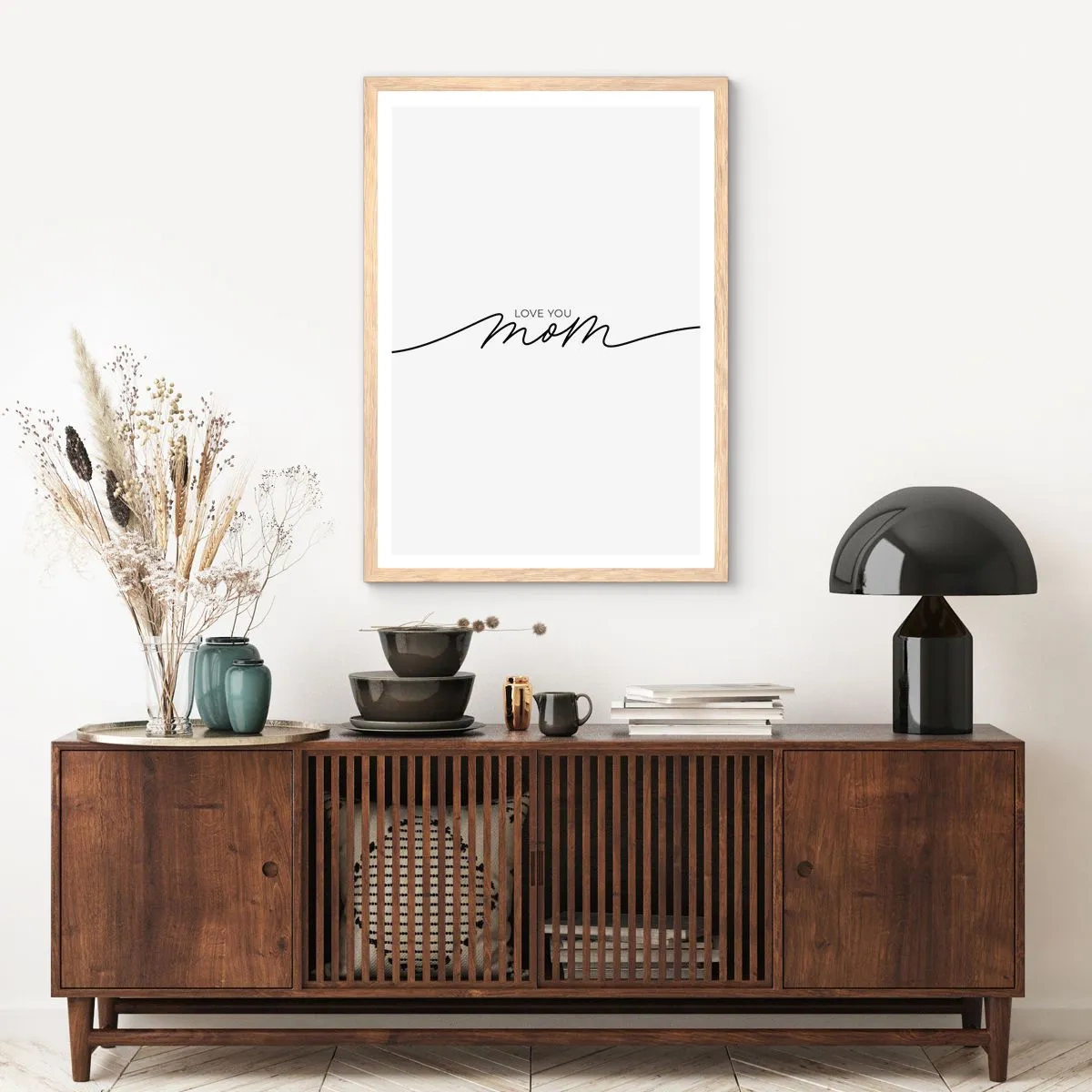 Een poster in een licht eiken lijst - Grote emotie - 70x100 cm