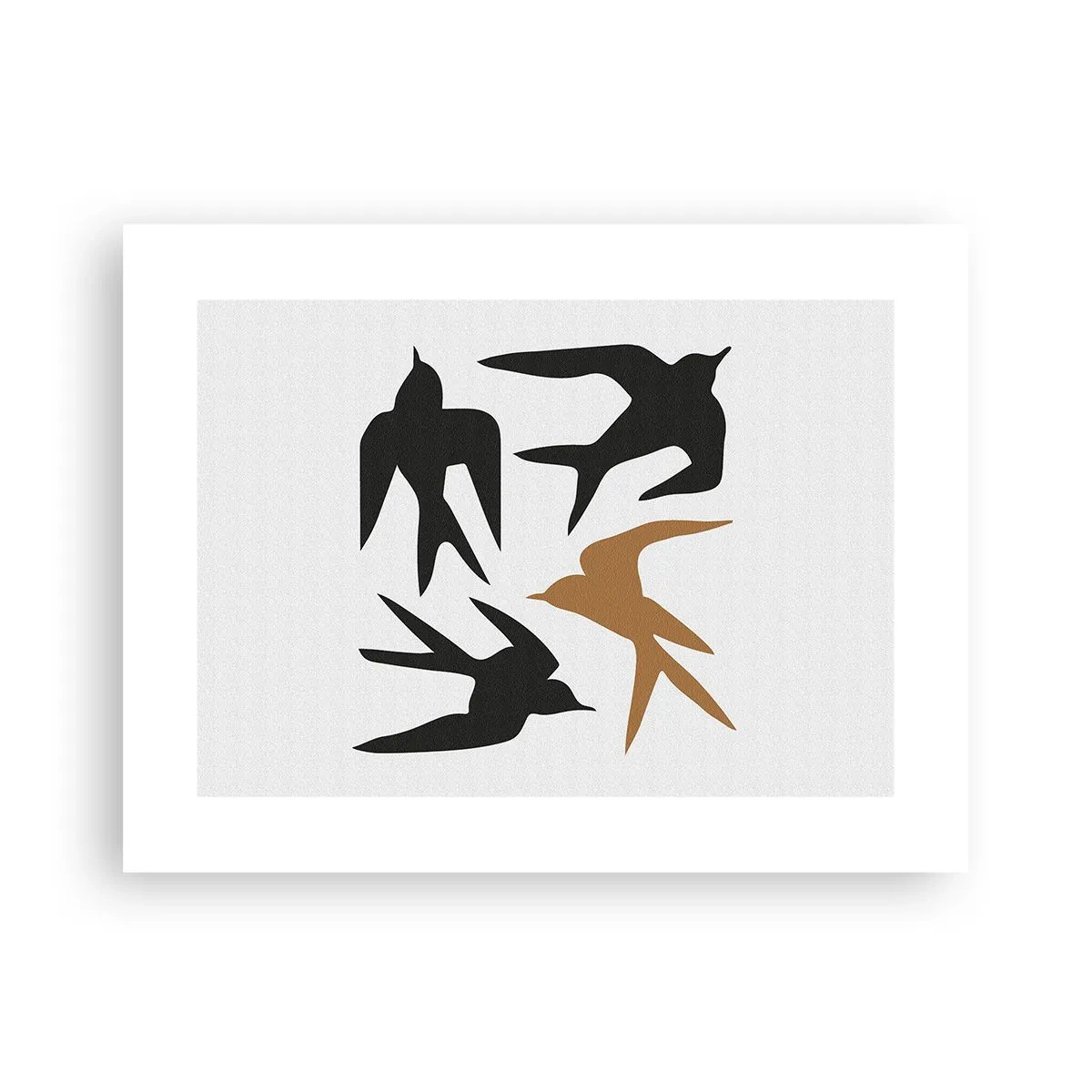 Poster - Zwaluwen spel - 40x30 cm