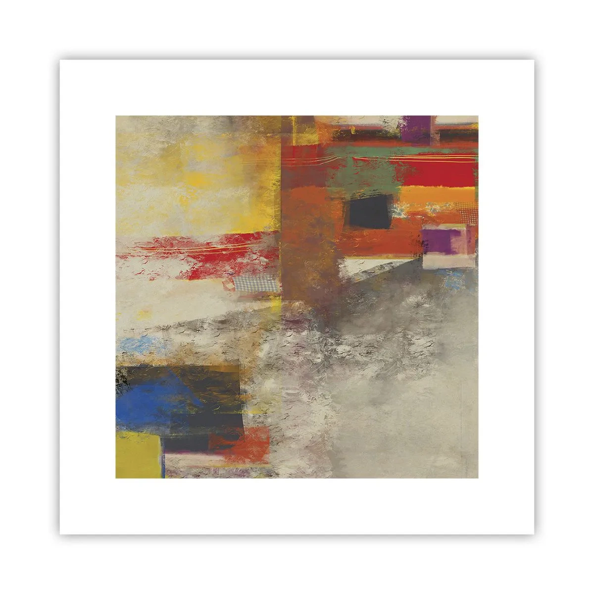 Poster - Kleur geometrie - 30x30 cm