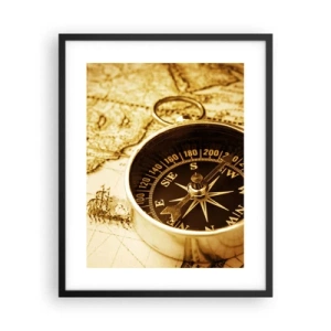 Poster in een zwarte lijst - Oost of west? - 40x50 cm