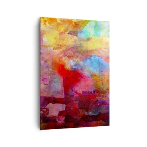 Schilderen op canvas - Kijk in de regenboog - 70x100 cm